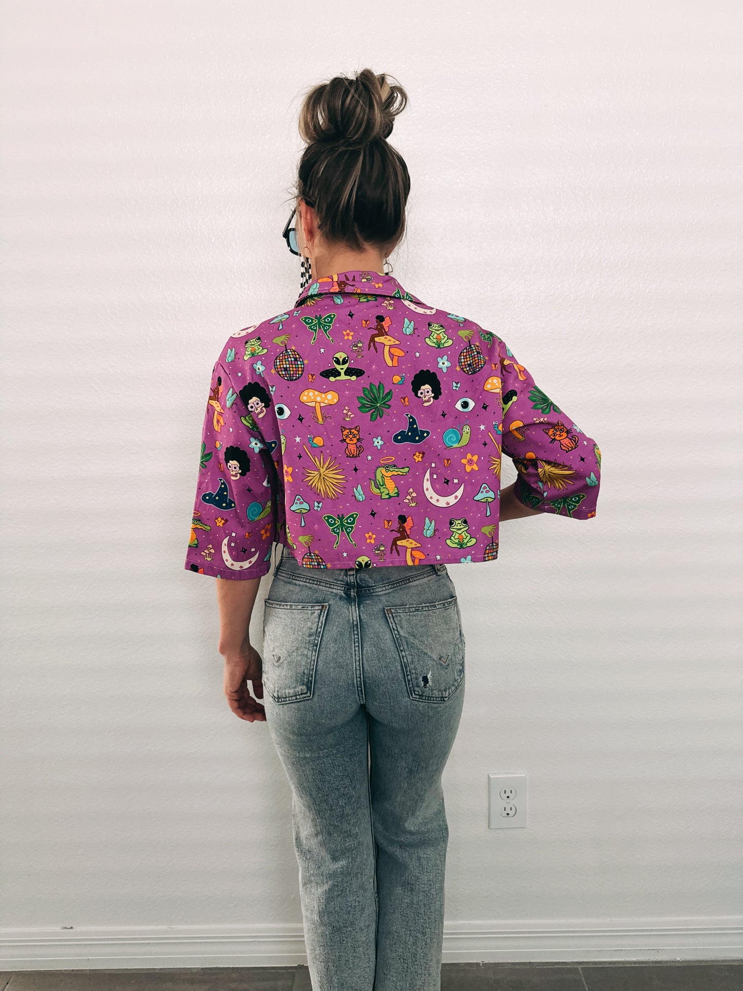 Hulaween denim festival jacket