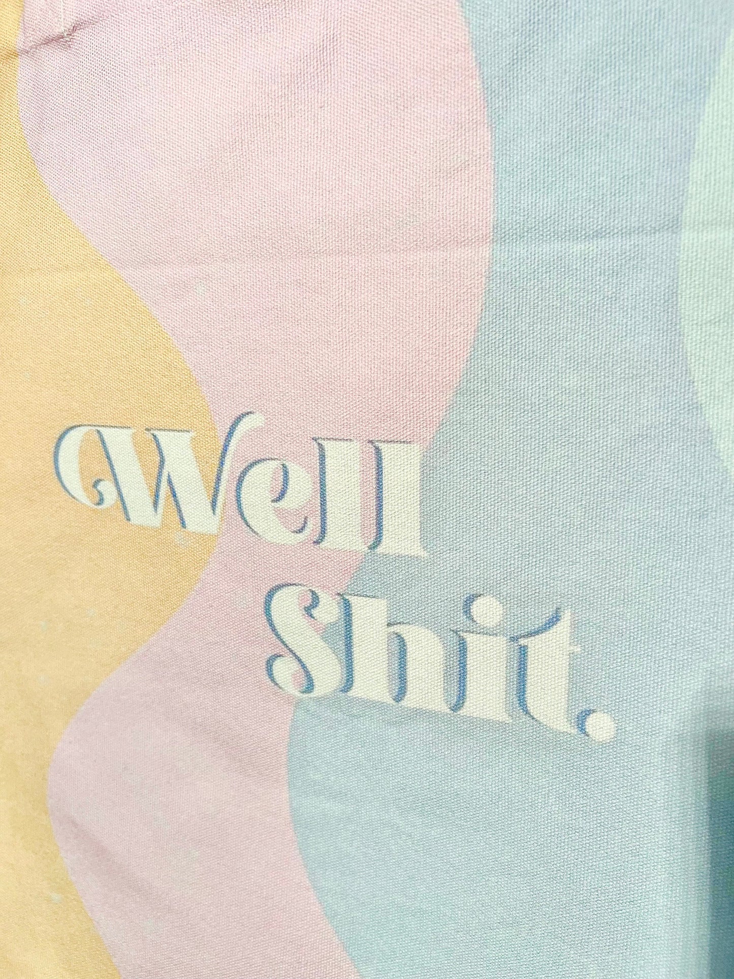 well shit canvas tote