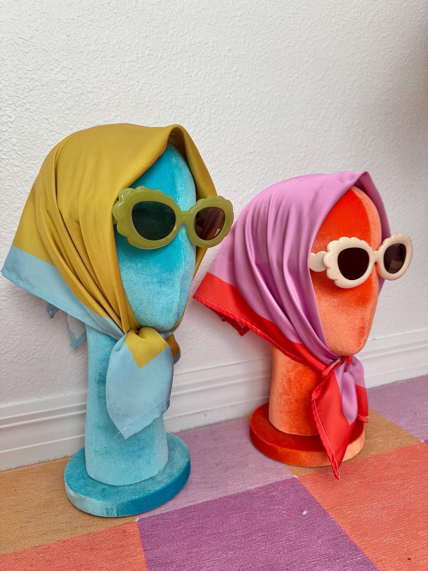 Retrobabe sunglasses; scalloped; y2k cloud statement glasses; colorful; festival fashion; groovy