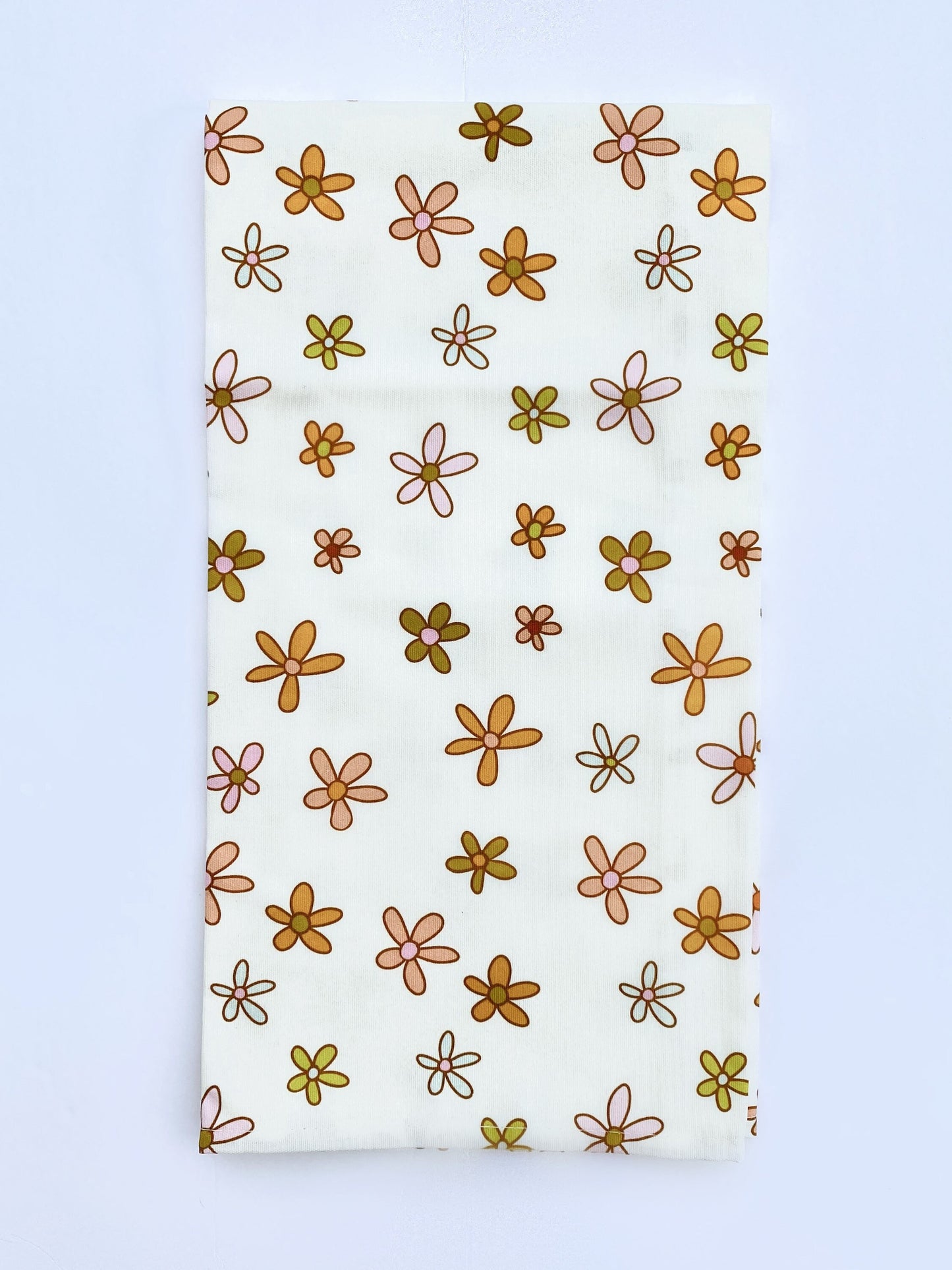 flower tea towel