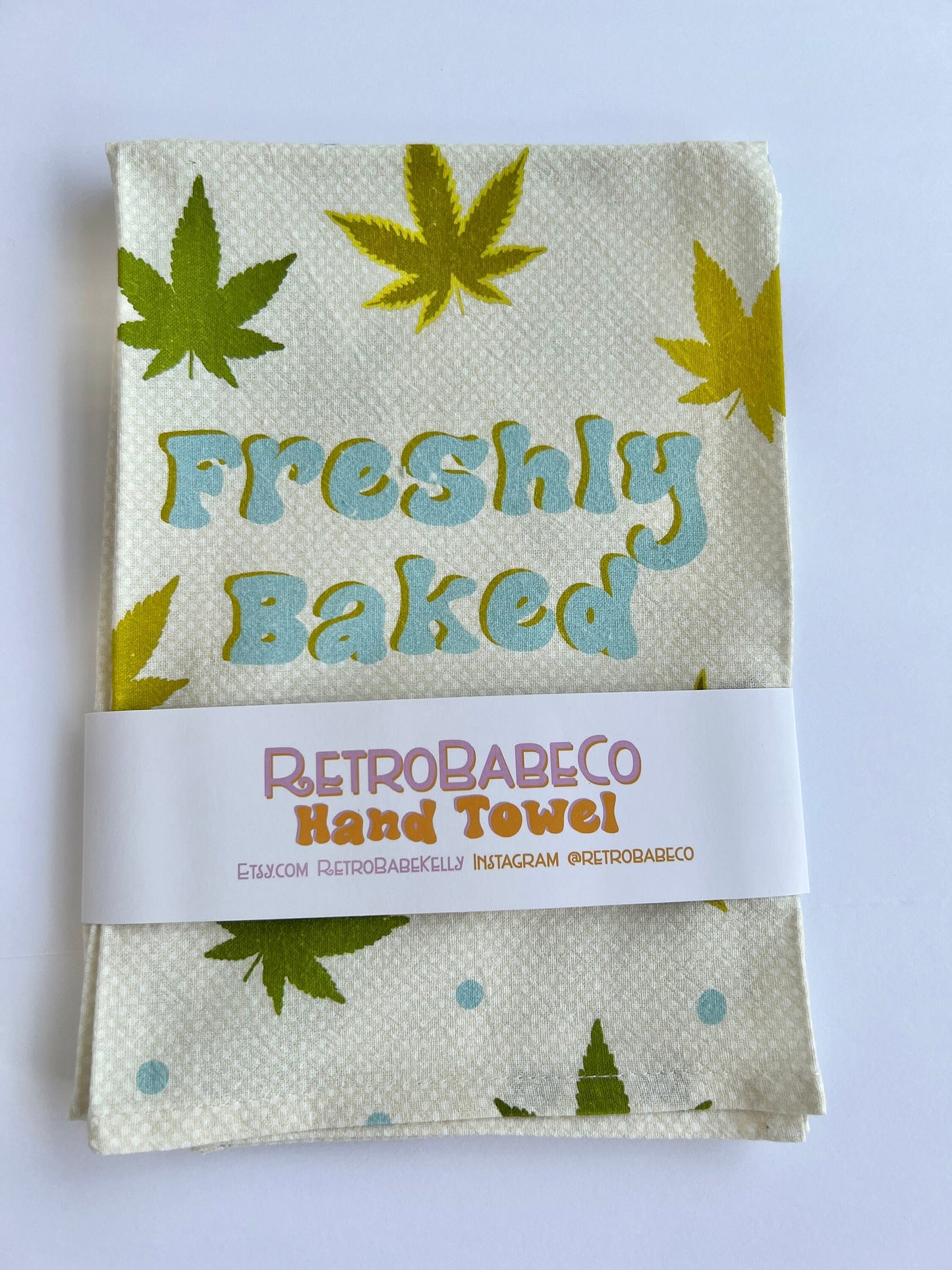 freshly baked hand towel