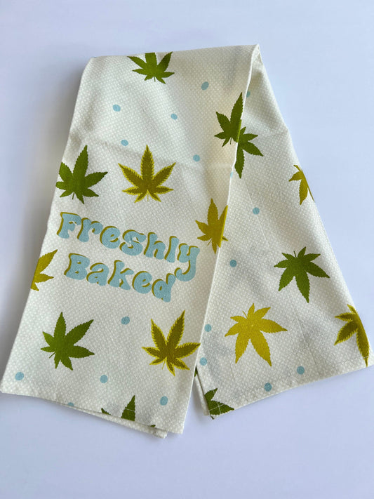 freshly baked hand towel