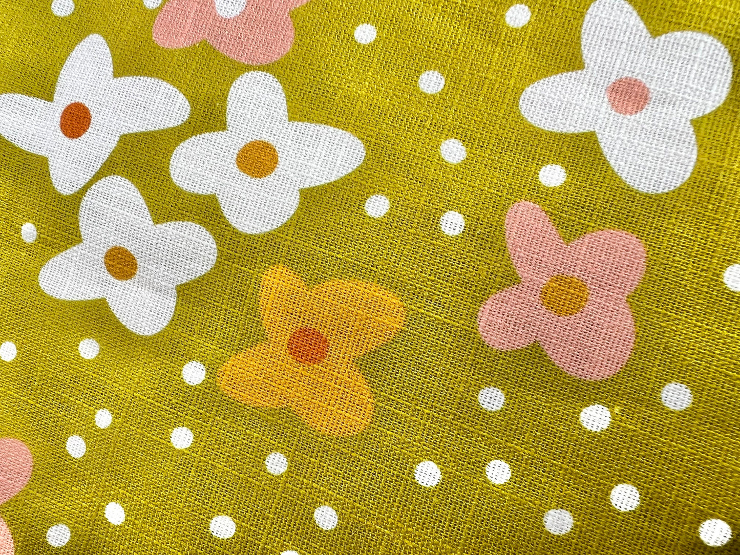 retro daisy pillow cover