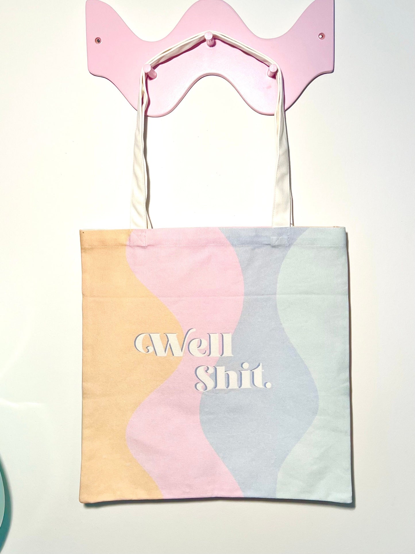 well shit canvas tote