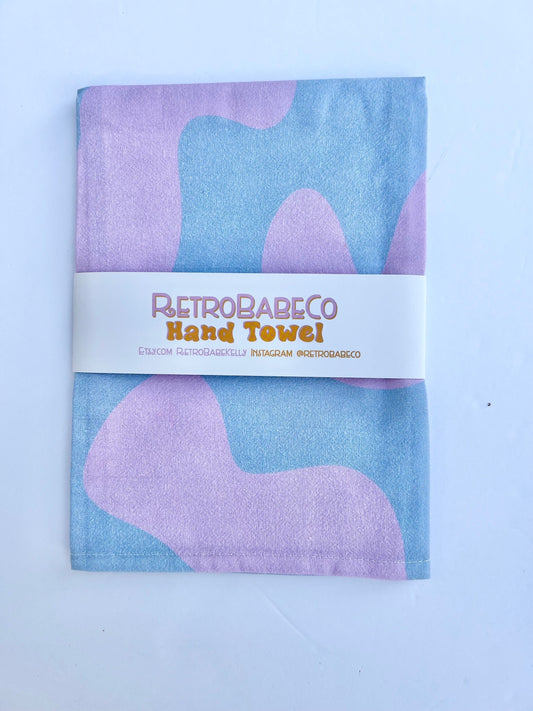 lava lamp towel-lavender